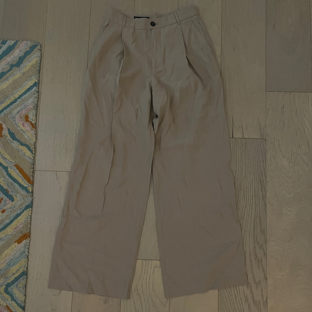 Women's Tan Wide-Leg Pants - Picture 4 of 4